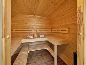 Sauna - Lovely apartment for 4 people with hot tub, WIFI, TV and pets allowed (Vrchlabí)