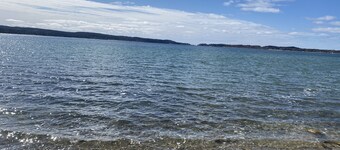 M-22 Lakefront Property in Onekama with amazing Sunsets!!