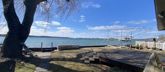 M-22 Lakefront Property in Onekama with amazing Sunsets!!