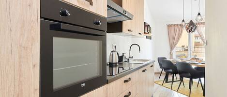 Microwave, oven, dishwasher, toaster