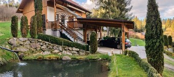 Wonderful private villa with hot tub, WIFI, TV, terrace, pets allowed, panoramic view and parking