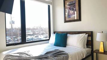 1 室のベッドルーム、WiFi (無料)、ベッドシーツ