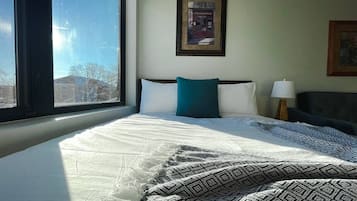 Desk, iron/ironing board, free WiFi, bed sheets