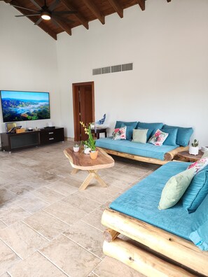 Smart TV, books - Best Amazing Direct Ocean Beach Pool Views from Penthouse - Winter Specials (Las Terrenas)