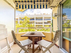 Enjoy a balcony with a table and chairs, perfect for taking in the views.