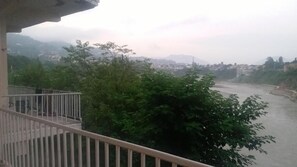 Blick vom Balkon