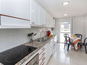 Microwave, oven, dishwasher, high chair