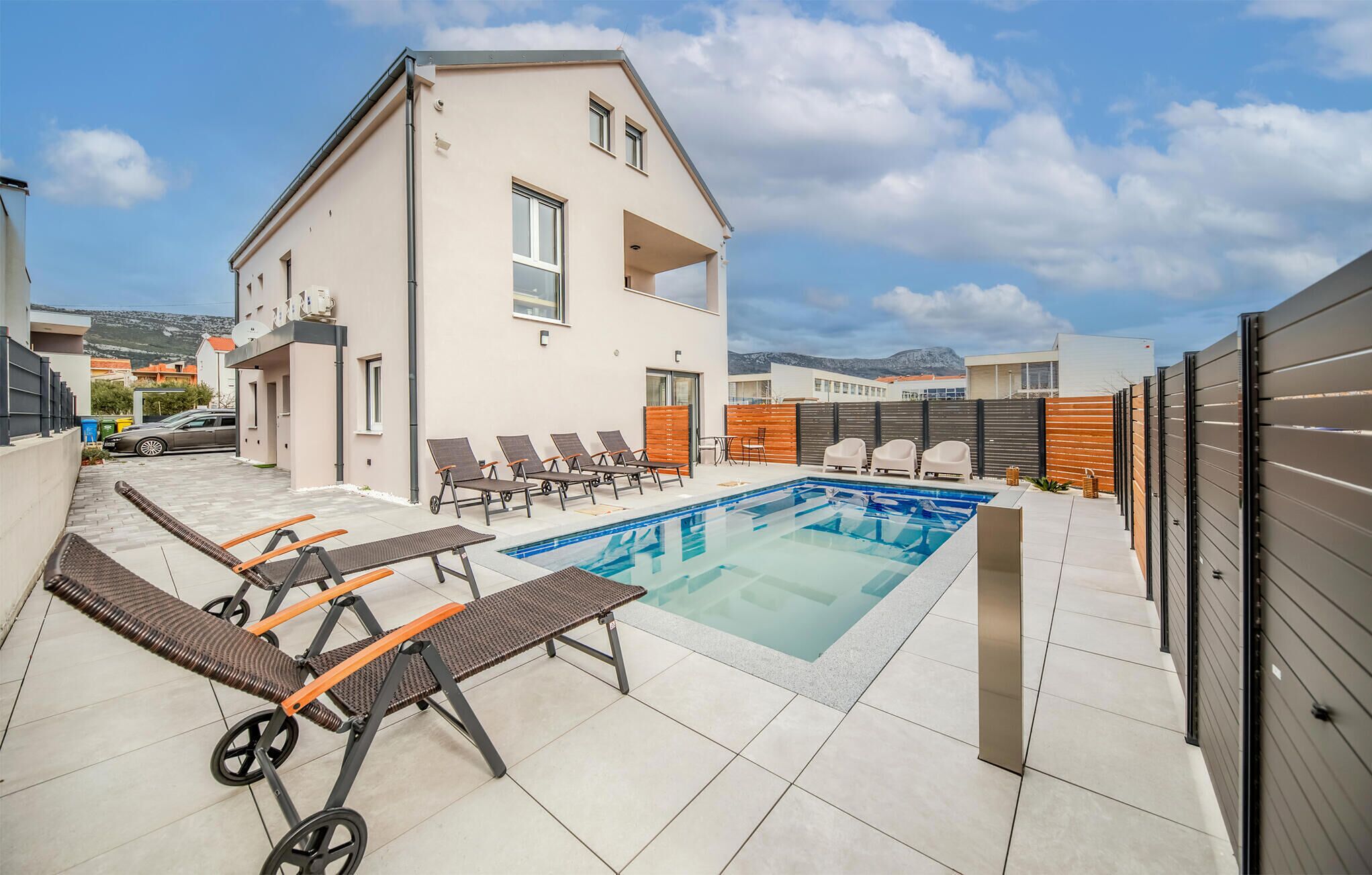 Et oppvarmet basseng