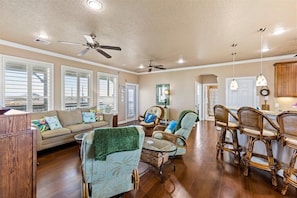 Smart TV, DVD player, books, video library - Steps to Bermuda Beach, Gulf Views, 2 King Suites (Galveston)
