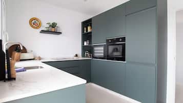 Fridge, oven, stovetop, dishwasher