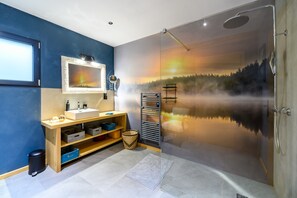 Shower, hair dryer