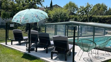 A heated pool