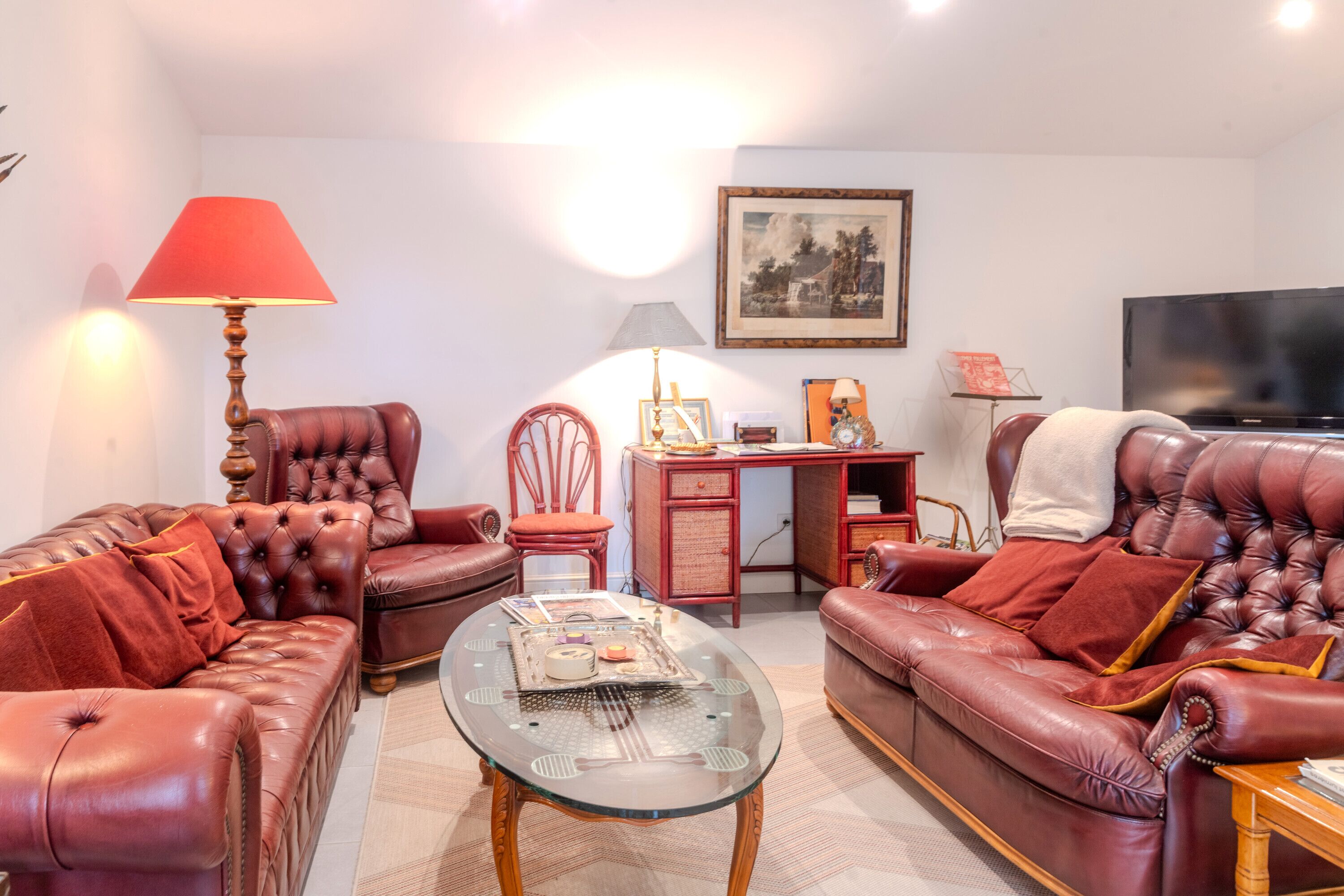 Télévision, cheminée