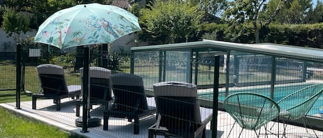 A heated pool