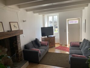 Fernseher, Kamin