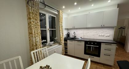 Stylisches Elbjuwel-apartment mit Vollausstattung, Bad, Küche, TV, Kingsize-bett