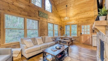 Télévision, cheminée