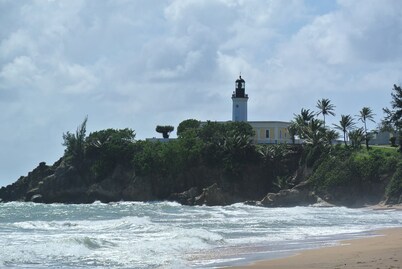 Beachfront Penthouse! Stunning views of the Caribbean Sea and Vieques island.