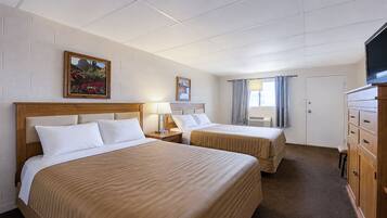 Room, 2 Queen Beds | Desk, WiFi (free), bed sheets