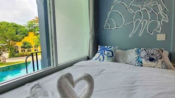 Chambre Standard, vue piscine
