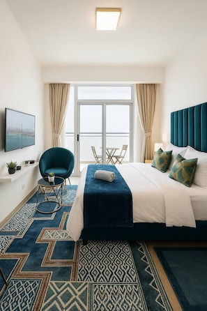 1 bedroom, desk, iron/ironing board, WiFi - Luxurious & Modern Studio in JVC (Dubai)