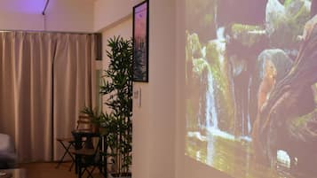 120-inch LED TV with digital channels, Netflix, streaming services