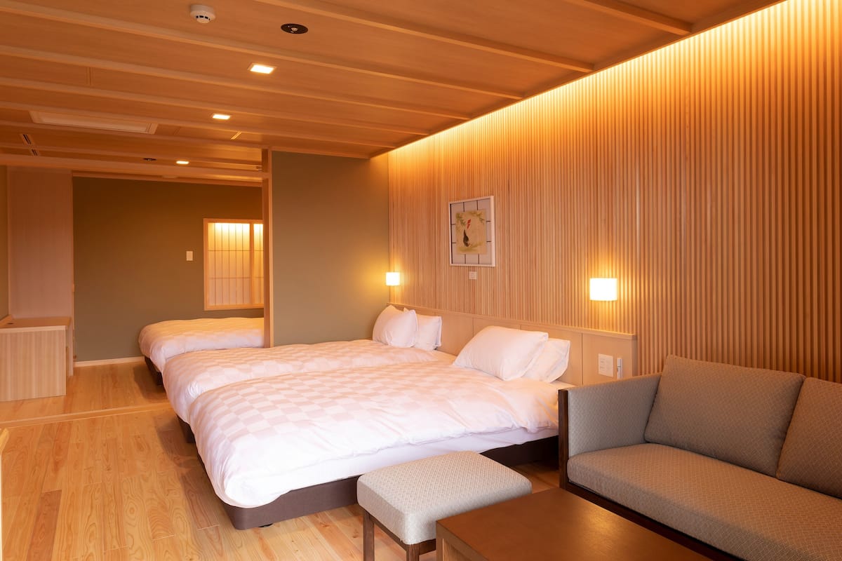 open-air bath Western-style room+Western-style twin room