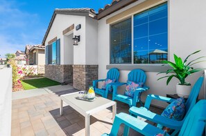 Terrace/patio - PGA210 2Bed PGA West, Pool & Hot Tub Steps Away! (La Quinta)