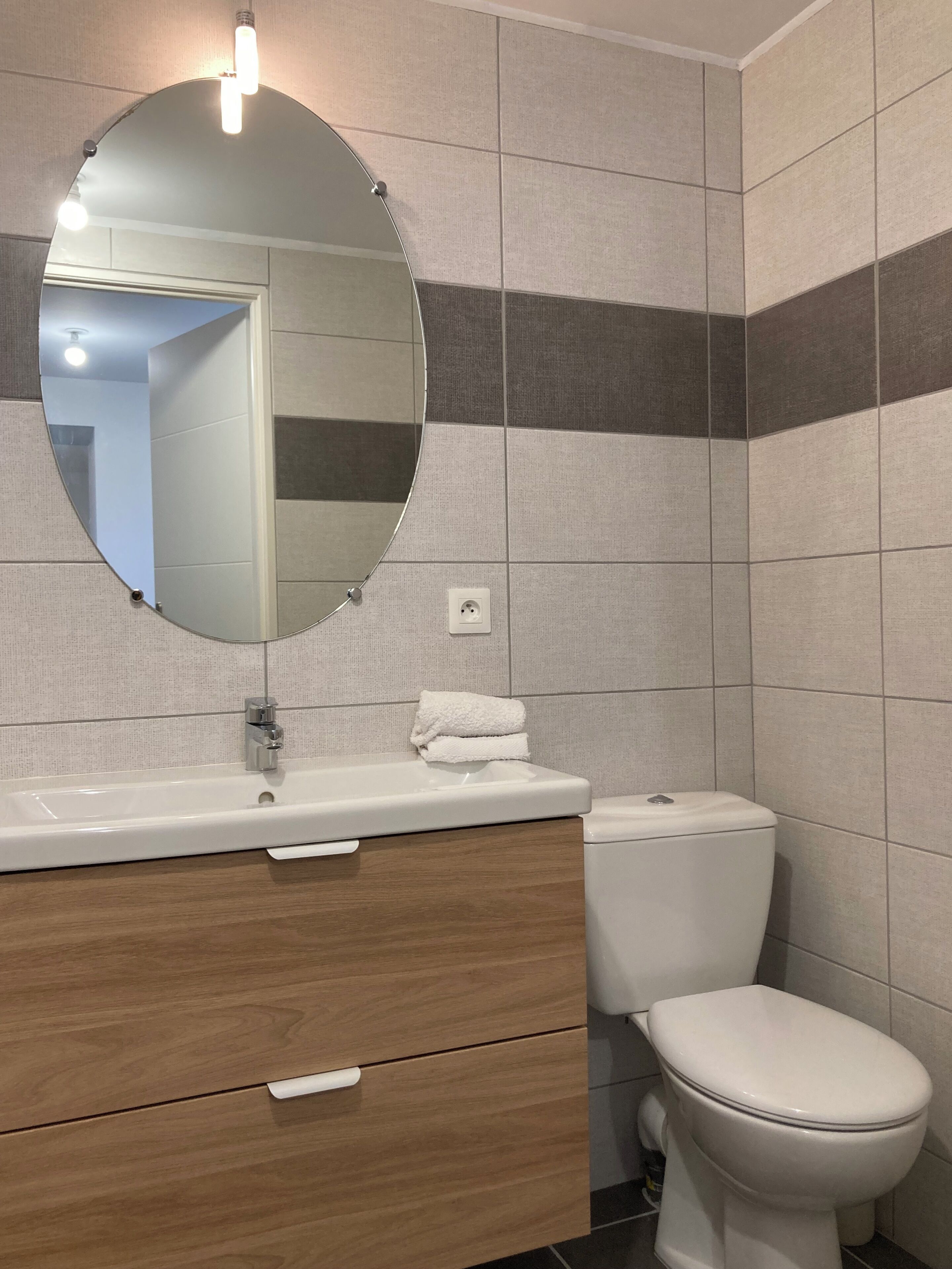 Monolocale Standard, vista giardino | Bagno