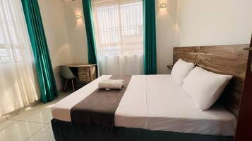 2 slaapkamers, een strijkplank/strijkijzer, wifi, beddengoed