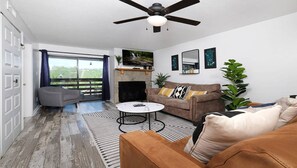 TV, video games - Over Gatlinburg Condo- 2bdrm, Outdoor Pool, Overlooking Gatlinburg Space Needle (Gatlinburg)