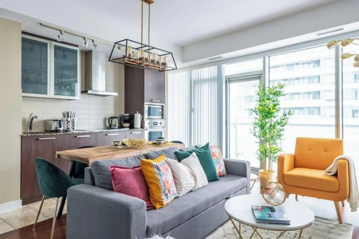 Exclusive Apartment, 3 Bedrooms, Balcony, Lake View | Living area | 43-inch flat-screen TV with satellite channels, Netflix, Hulu