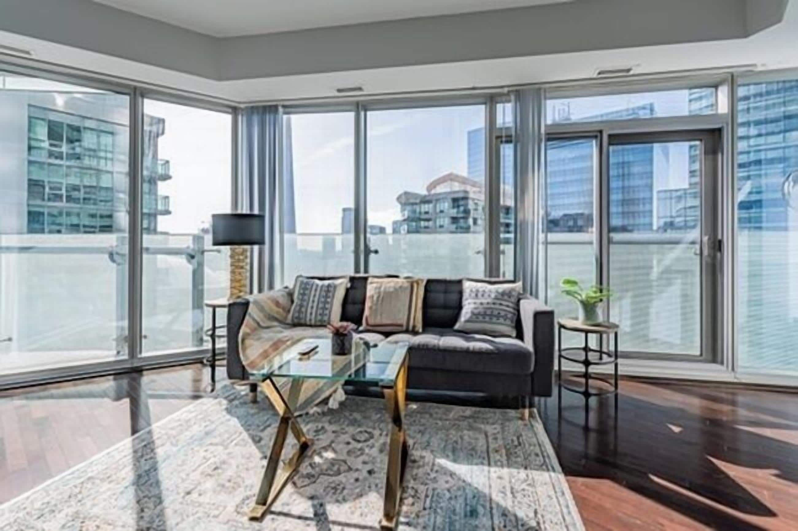 Junior Apartment, 2 Bedrooms, Balcony, Lake View | Living area | 43-inch flat-screen TV with satellite channels, Netflix, Hulu