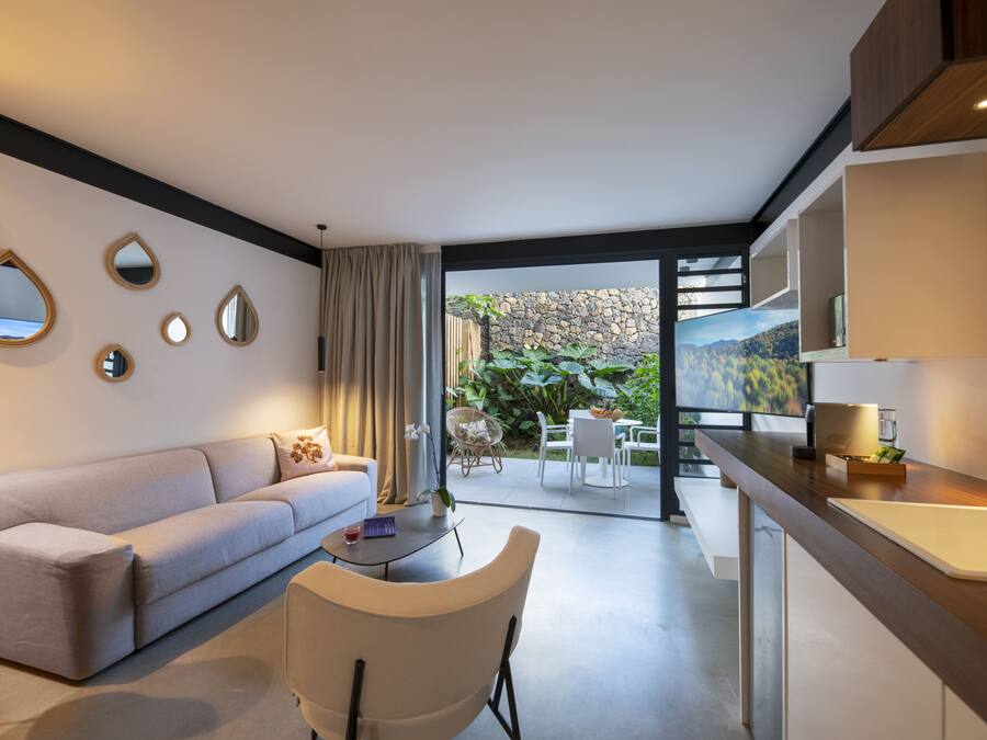 Apartment, Gartenblick, Erdgeschoss | Wohnbereich