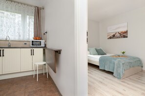 Individually decorated, individually furnished, iron/ironing board