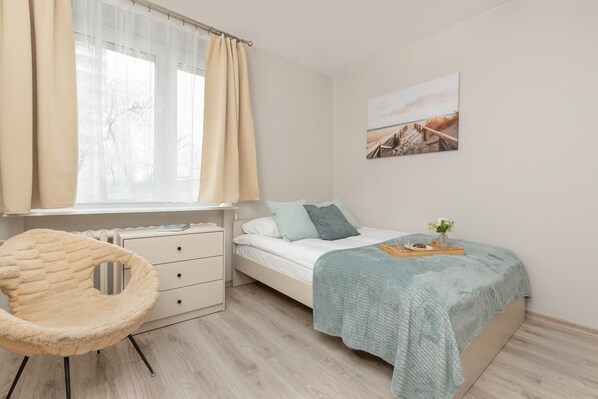 Individually decorated, individually furnished, iron/ironing board