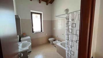 Haartrockner, Bidet, Handtücher, Seife