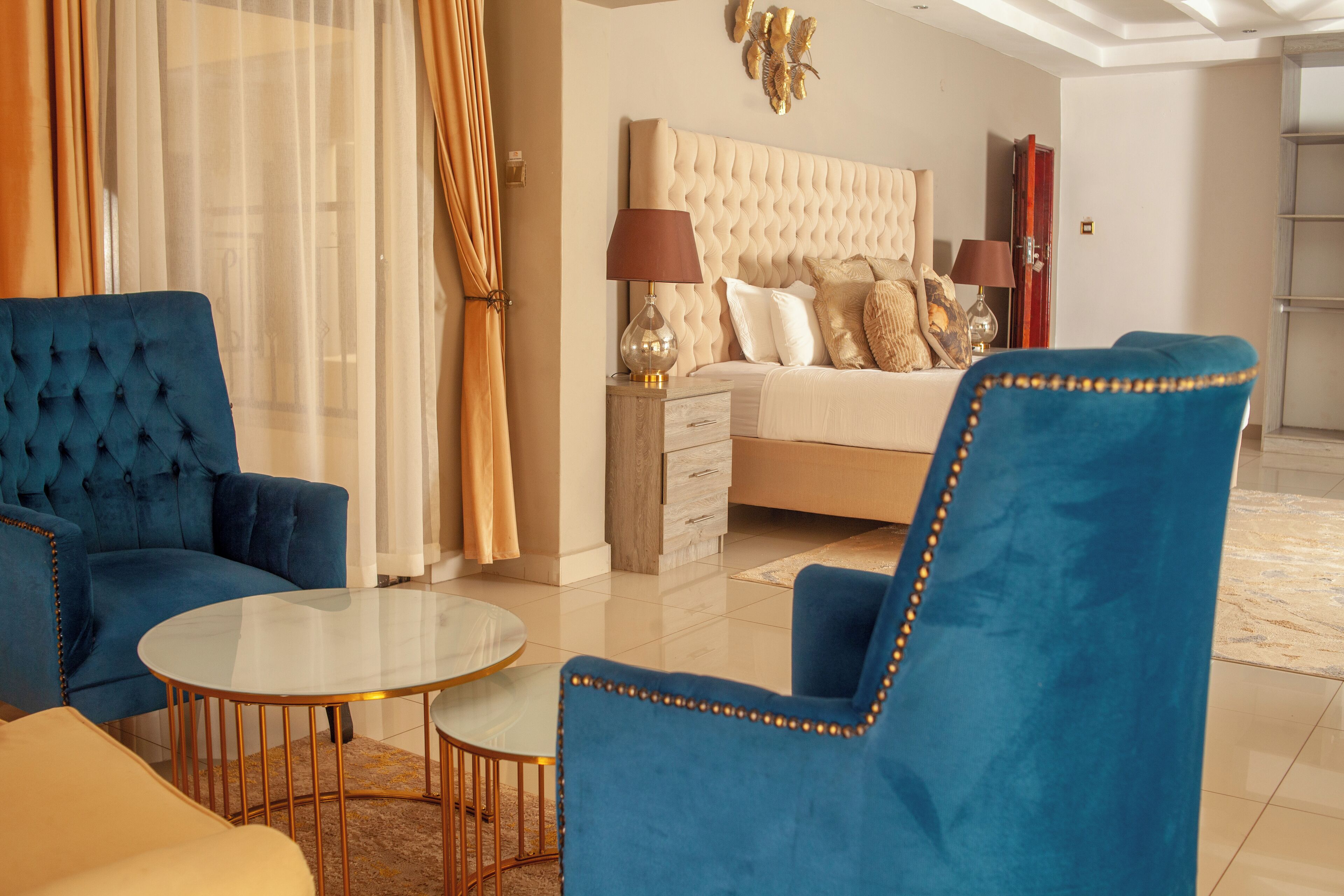 스탠다드룸, 발코니, 정원 전망 | 1 개의 침실, 각각 다른 스타일의 인테리어, 책상, 노트북 작업 공간