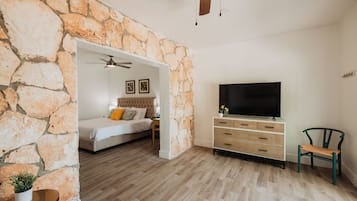 Ocean View, Patio, Family Room, King Bed and Sofa Bed, Room 1, Blue Marlin Room | Individually decorated, individually furnished, blackout drapes