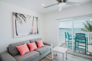 Classic Room, Balcony, Ocean View, Room 6, Pink Flamingo Room | Individually decorated, individually furnished, blackout drapes - Guana Beach Inn (Great Guana Cay)