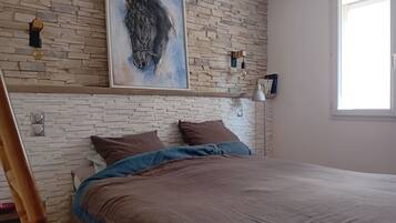 3 chambres, draps fournis