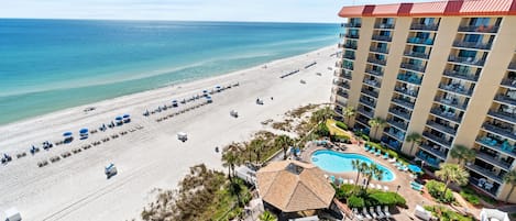 Appart'hôtel, 2 chambres, vue océan (1108B) | Vue de la chambre