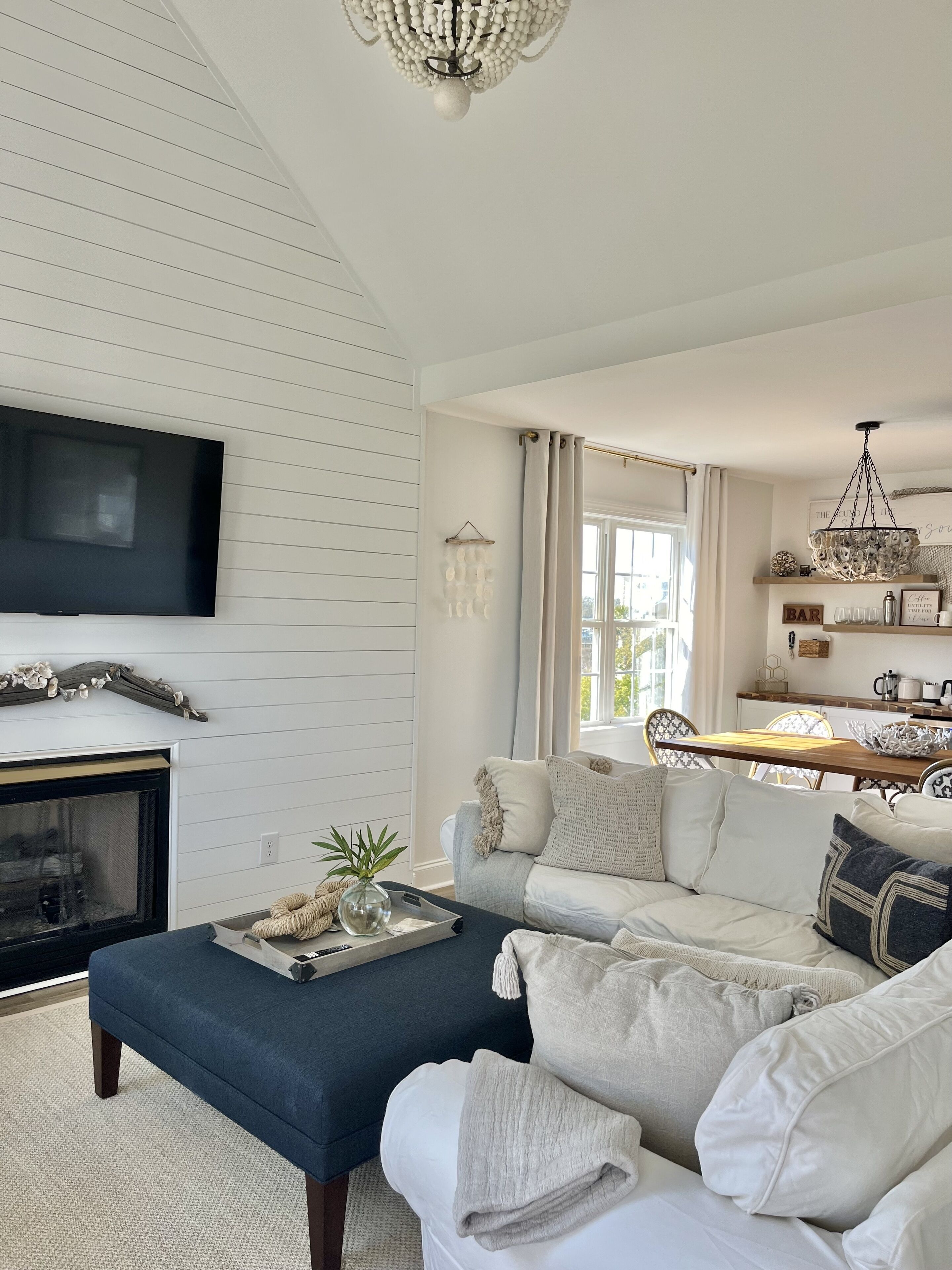 TV connectée, cheminée