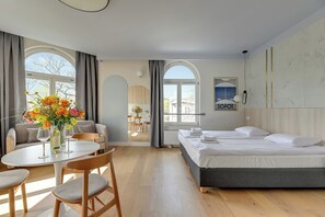 Studio – deluxe | Individuelt innredet, strykejern/-brett, wi-fi (inkludert) og sengetøy