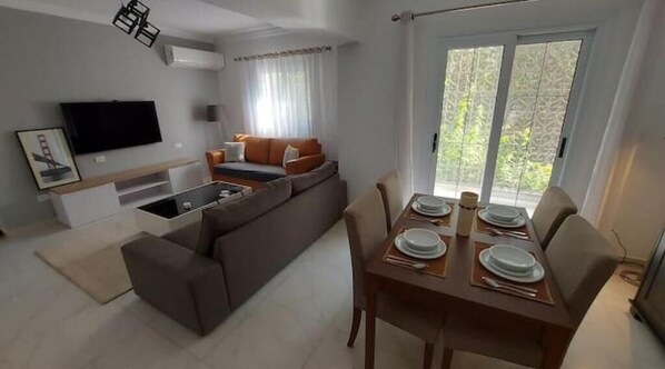 Living area - Modern brand new apartment in Maadi Degla. (Maadi as Sarayat Al Gharbeyah)