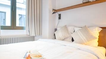 2 dormitorios, cuna de viaje, wifi y ropa de cama