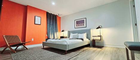 1 habitación, tabla de planchar con plancha, wifi y ropa de cama