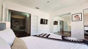 1 bedroom, iron/ironing board, travel crib, WiFi