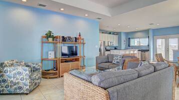 House, Berbilang Katil, Patio (Casa Las Palmas) | Ruang tamu | 42 inci televisyen skrin rata dengan digital