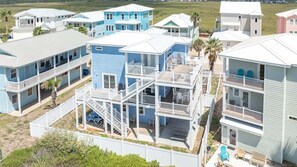 Exterior - Casa Azul - Boardwalk to the Beach! (Port Aransas)